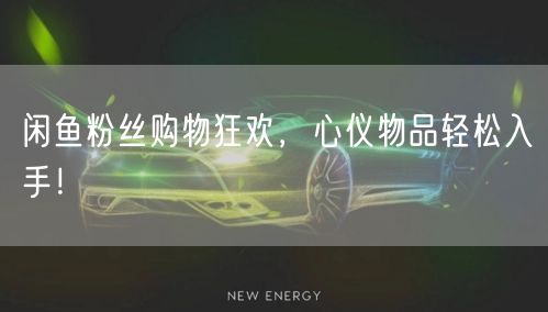 闲鱼粉丝购物狂欢,心仪物品轻松入手!