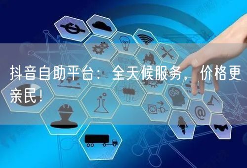 抖音自助平台:全天候服务,价格更亲民!